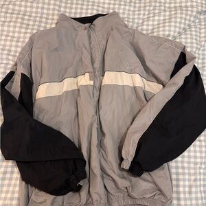 Head Men's Two-Tone Gray and Black Windbreaker
